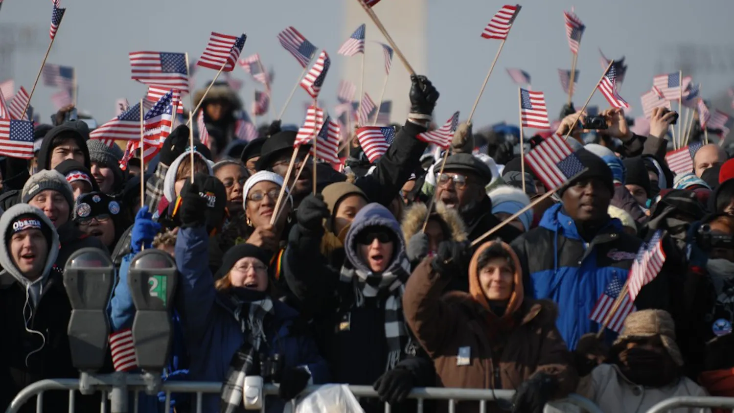 Barack Obama is sworn in as President of the United States.