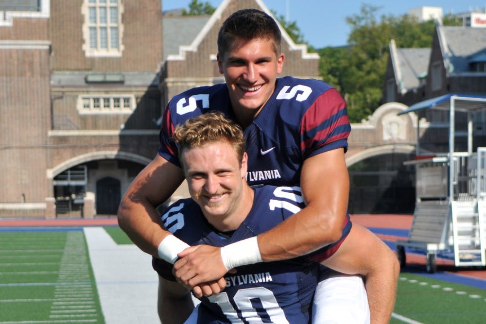 Senior quarterback Alek Torgersen (10) and junior wideout Justin Watson (5) provide Penn football with its one-two punch as it looks to defend last year's Ivy title.