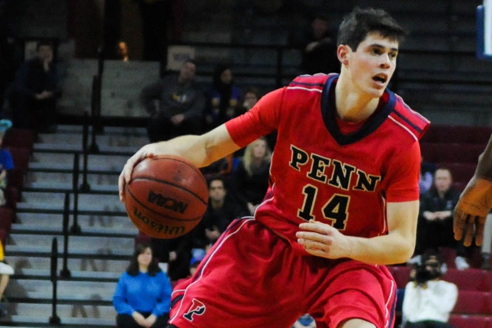Sophomore guard Matt Poplawski ran the point for Penn basketball for a majority of the second half in the Quakers' 71-56 loss to Brown on Saturday.