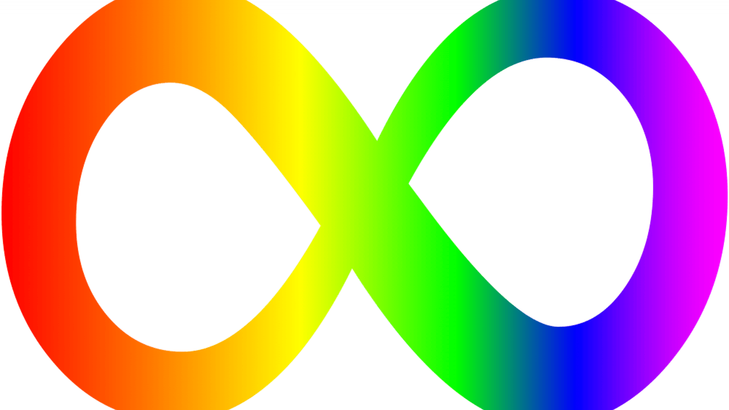 Autism spectrum infinity awareness symbol