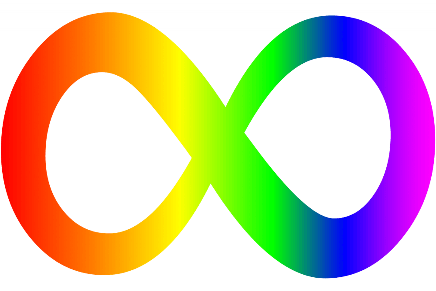 Autism spectrum infinity awareness symbol
