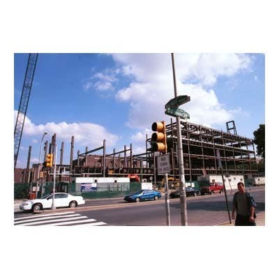 Huntsman Hall, the new Wharton building, is currently under construction.  The completed building will stand on 38th Street between Walnut and Locust.