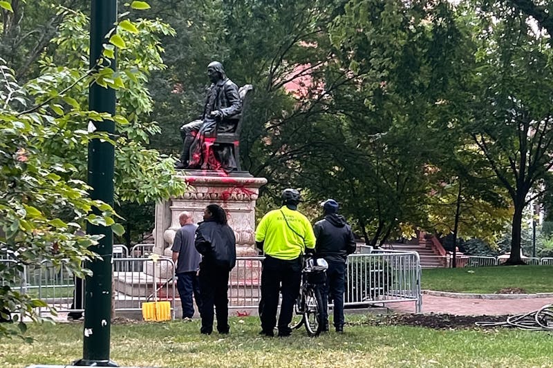 Pro-Palestinian activists claim responsibility for vandalism of Ben Franklin statue