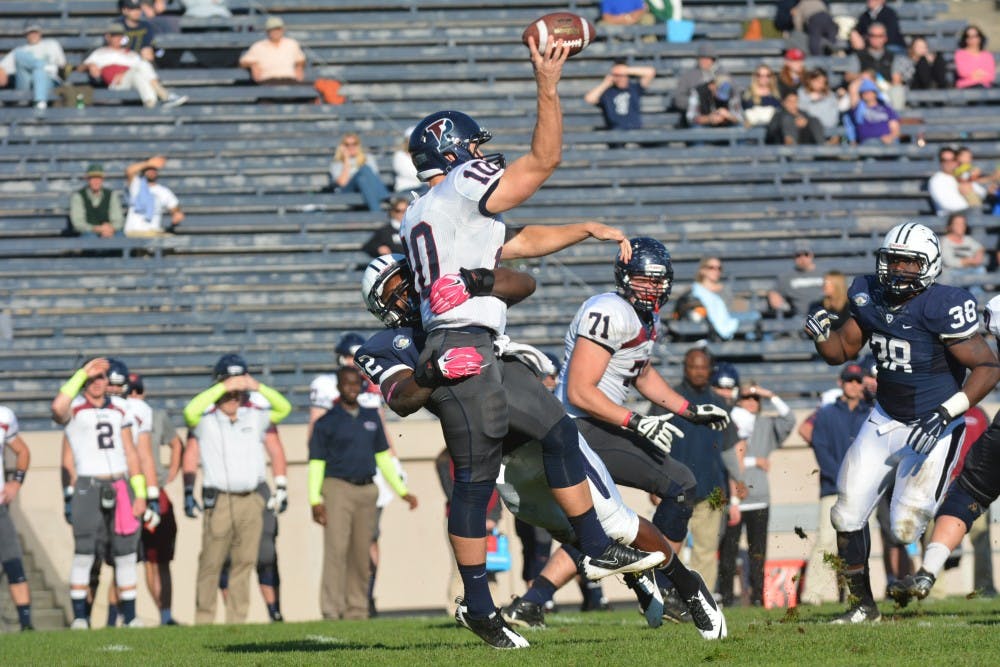 Quarterback Alek Torgersen played well but Yale was able to disrupt the sophomore's rhythm in the second half, holding Penn back. 