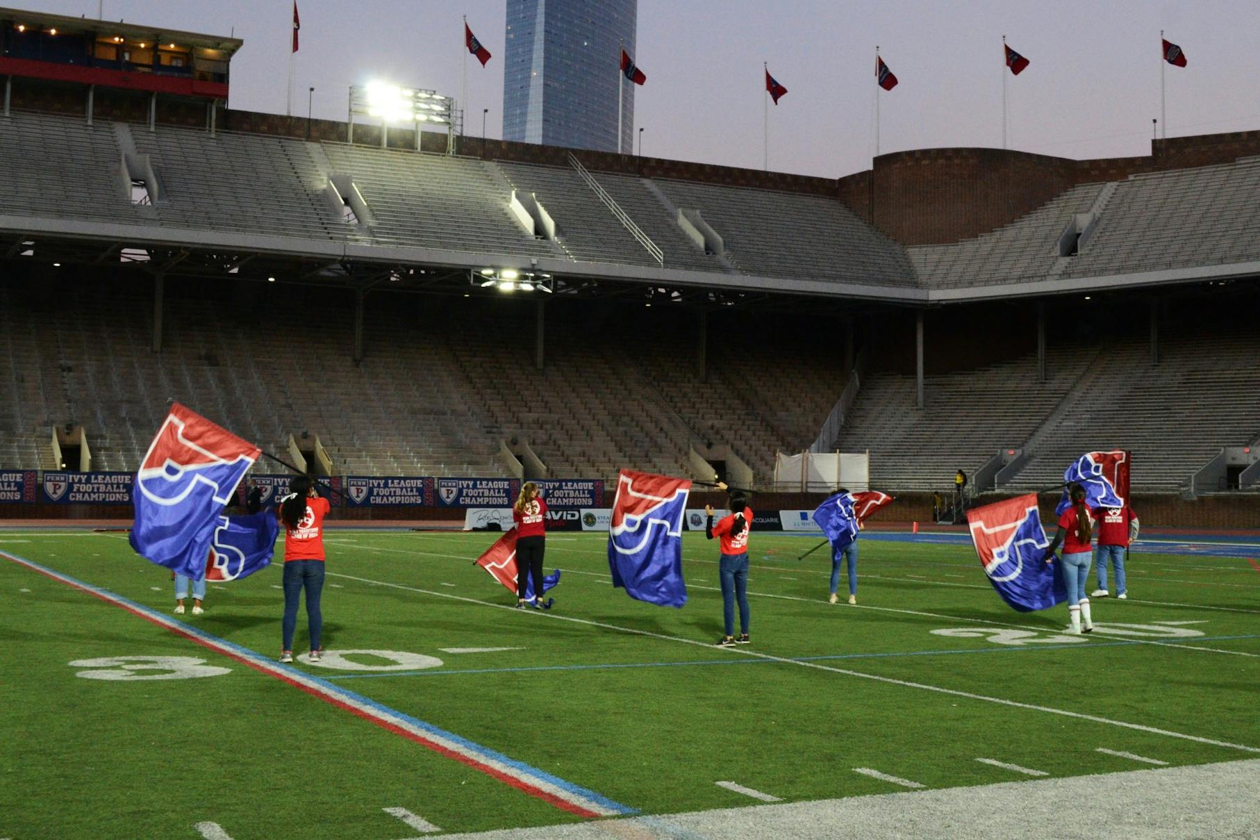 10-1-2021 Football v Dartmouth Penn Colorguard (Nicholas Fernandez).jpg