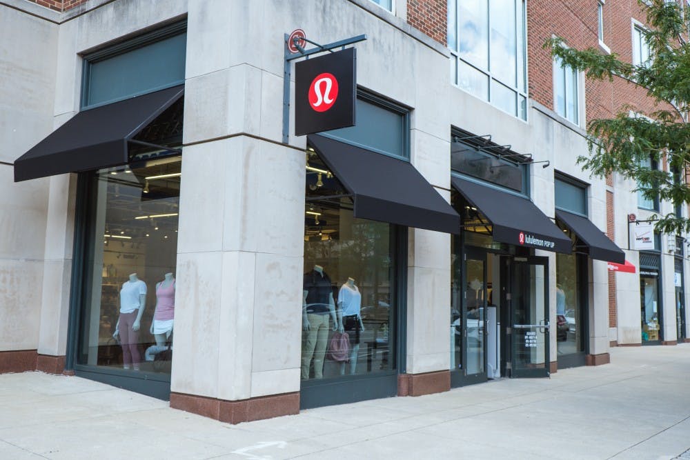 Penn s pop up Lululemon is part of national trend targeting