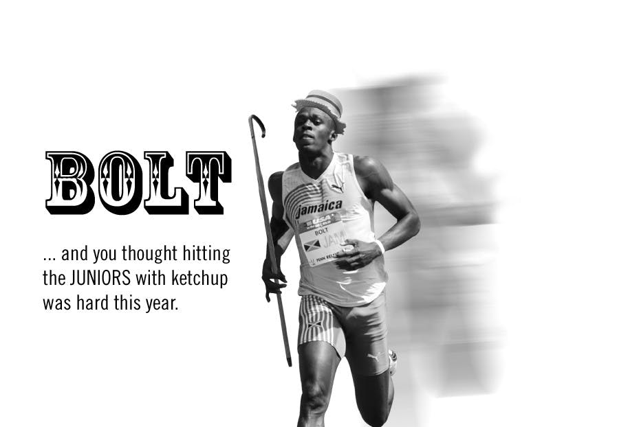 Ketchup, mustard and flour were the currencies of the day as the Juniors earned their right to be Seniors Friday afternoon at Heyday.