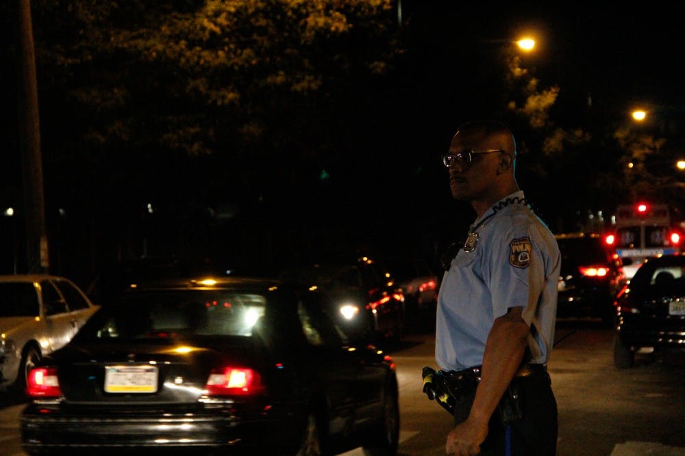Police officers redirected traffic away from the scene.