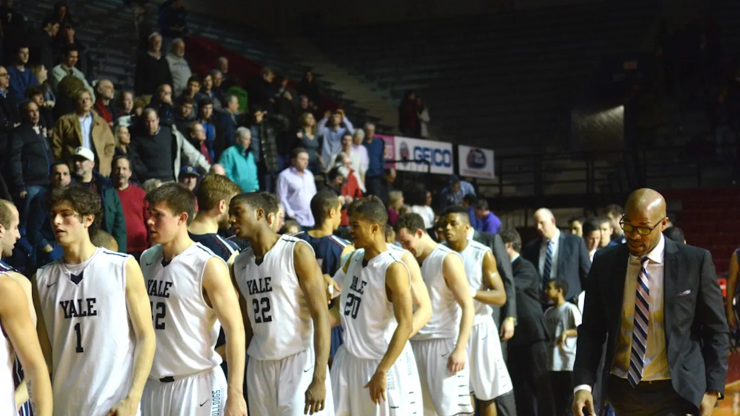 Men's Basketball plays Yale at the Palestra.