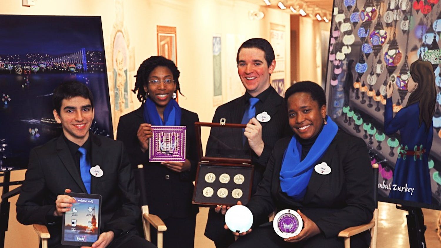 Engineering juniors John Nappo, Folasade Oba and Emre Tanirgan and College junior Gabrielle Patterson are currently in Glendale, California for the final round of the Disney Imaginations Design competition