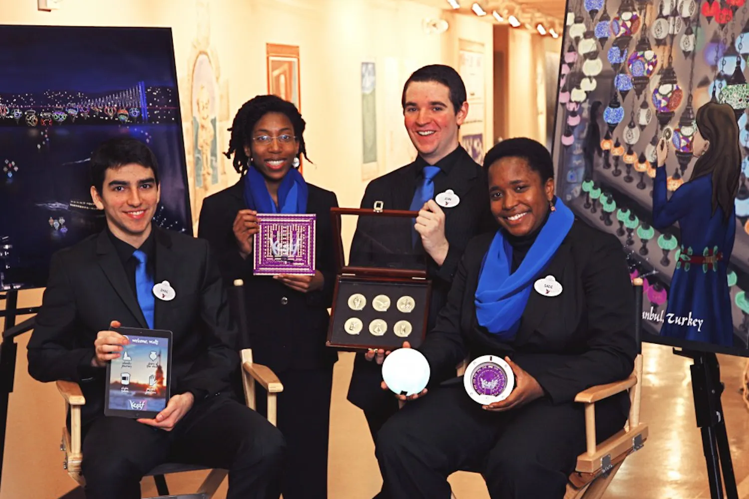 Engineering juniors John Nappo, Folasade Oba and Emre Tanirgan and College junior Gabrielle Patterson are currently in Glendale, California for the final round of the Disney Imaginations Design competition