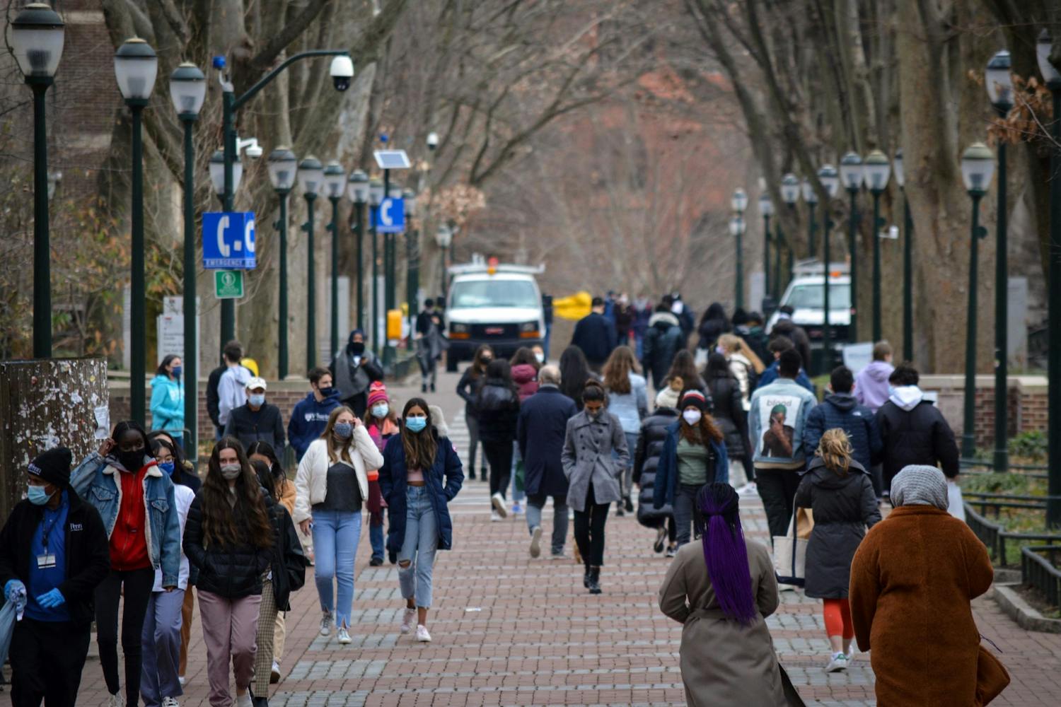 Locust Walk Busy Full COVID-19 Coronavirus Masks 1-15-21.jpg