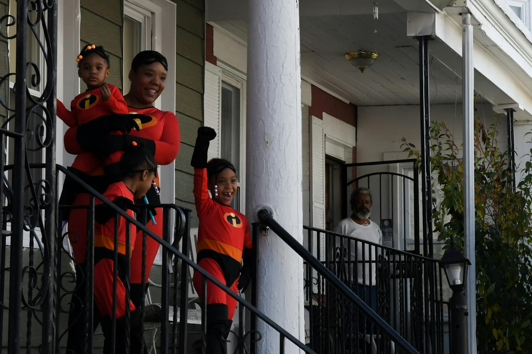 10-31-20 West Philadephia Walter Wallace Protest Obsevers in Costumes Halloween.jpg