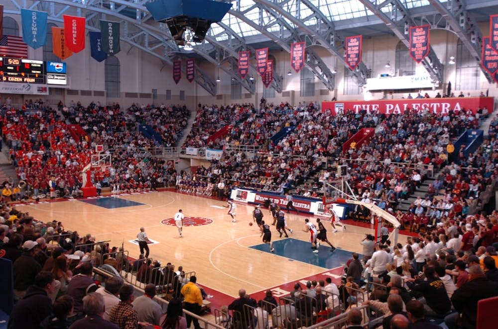 The Palestra during the Big 5 Classic and Penn's game against Temple on December 3, 2005.