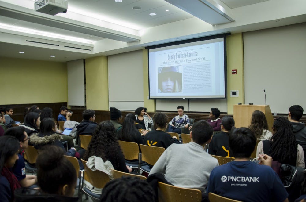 Guest speakers, Alicia Maule and Suhaly Bautista-Carolina led an open discussion in the ARCH building about the issues that minorities face in the world of media.