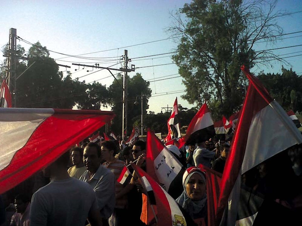 	Protesters in Egypt marched on President Mohamed Morsi’s palace on June 30 demanding his resignation.