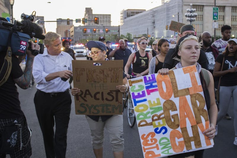 Black Lives Matter protesters march through Philadelphia