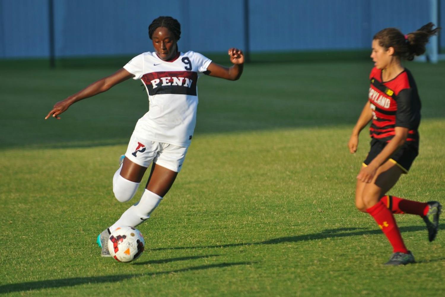 Penn women's soccer blasted past American in their 4-0 victory Tuesday afternoon, thanks to three goals in the first seven minutes of the match — two of which came from sophomore forward Sasha Stephens.