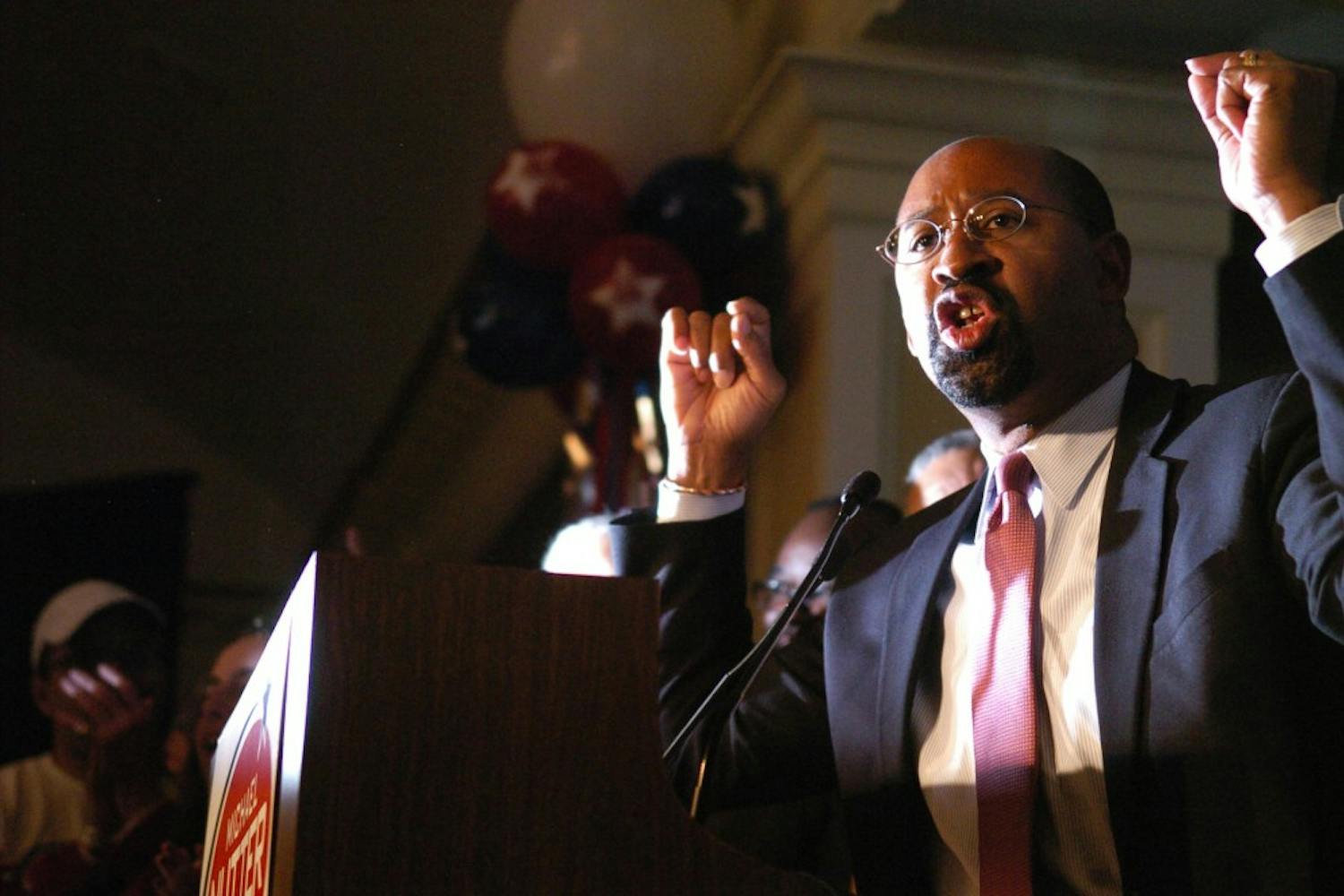 Michael Nutter sweeps through the mayoral elections to a satisfying victory. .