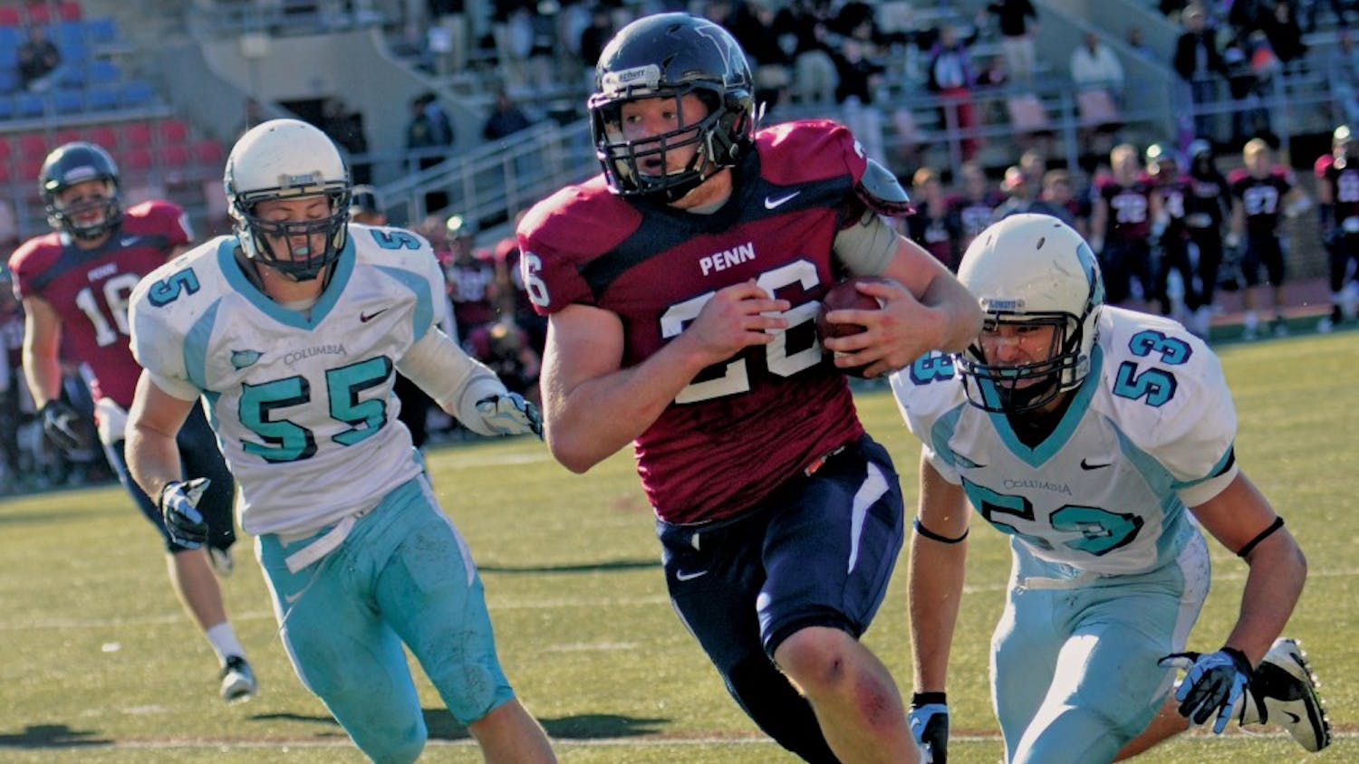 Football beats Columbia at Franklin Field, 24-20, in a game with an exciting 4th quarter
