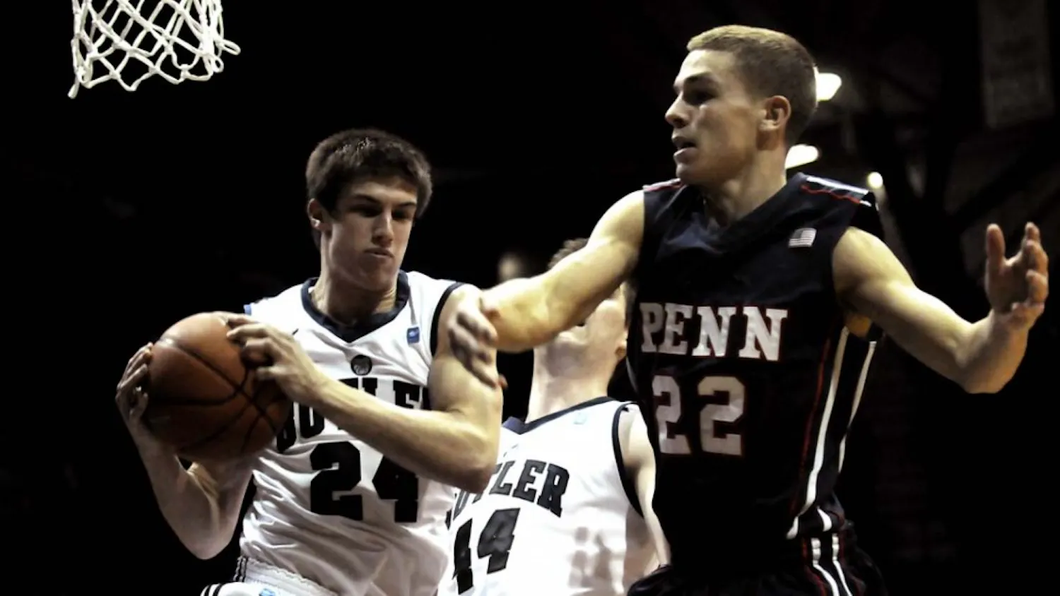 Penn fell to No. 17 Butler, 70-57, at the Hinkle Fieldhouse in Indianapolis.