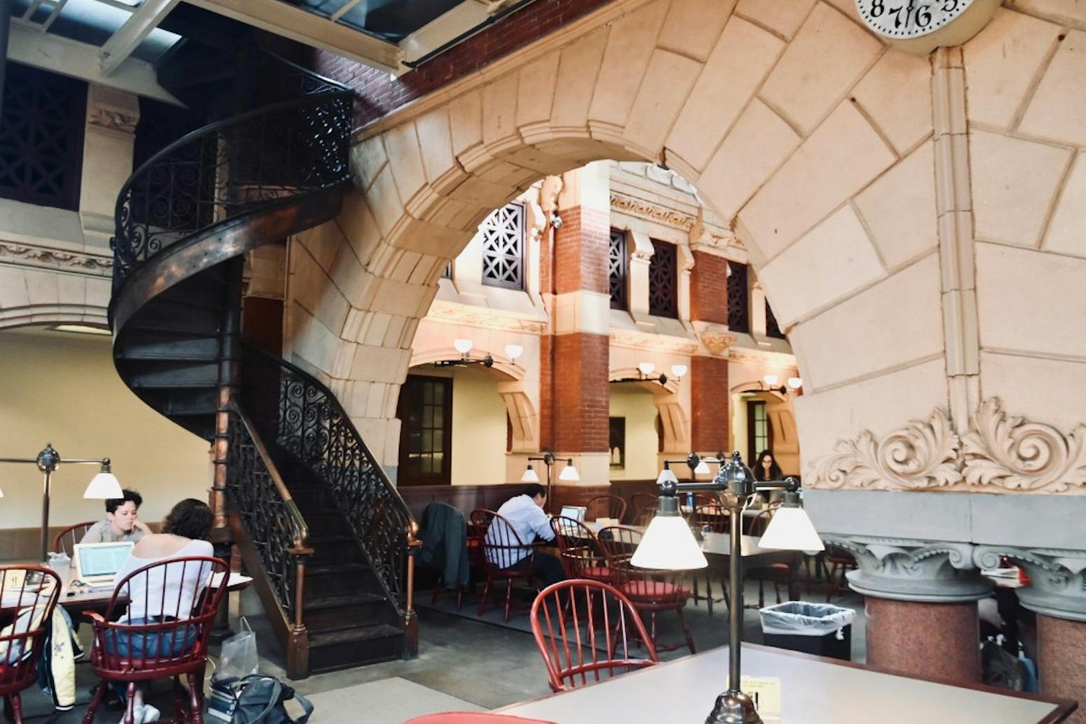 fisher fine arts library staircase