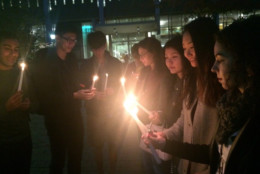 Penn's Amnesty International chapter hosted a candlelight vigil on Tuesday night to bring awareness of the lives taken in the Sri Lankan Civil War.
