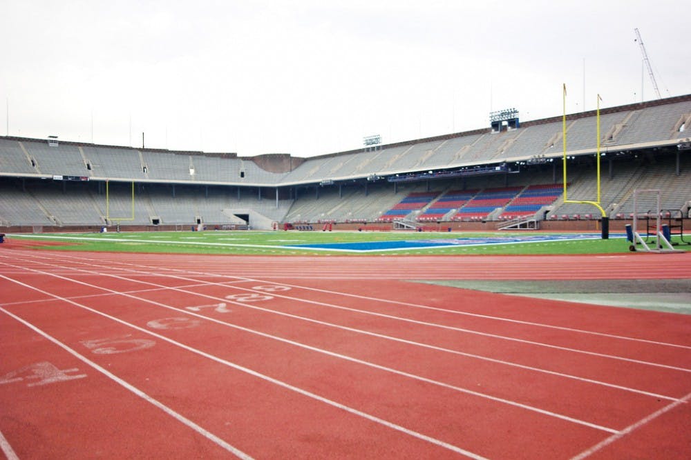 Franklin Field will never actually look full, but efforts by Grace Calhoun and the Athletics department can certainly help bring students to games.