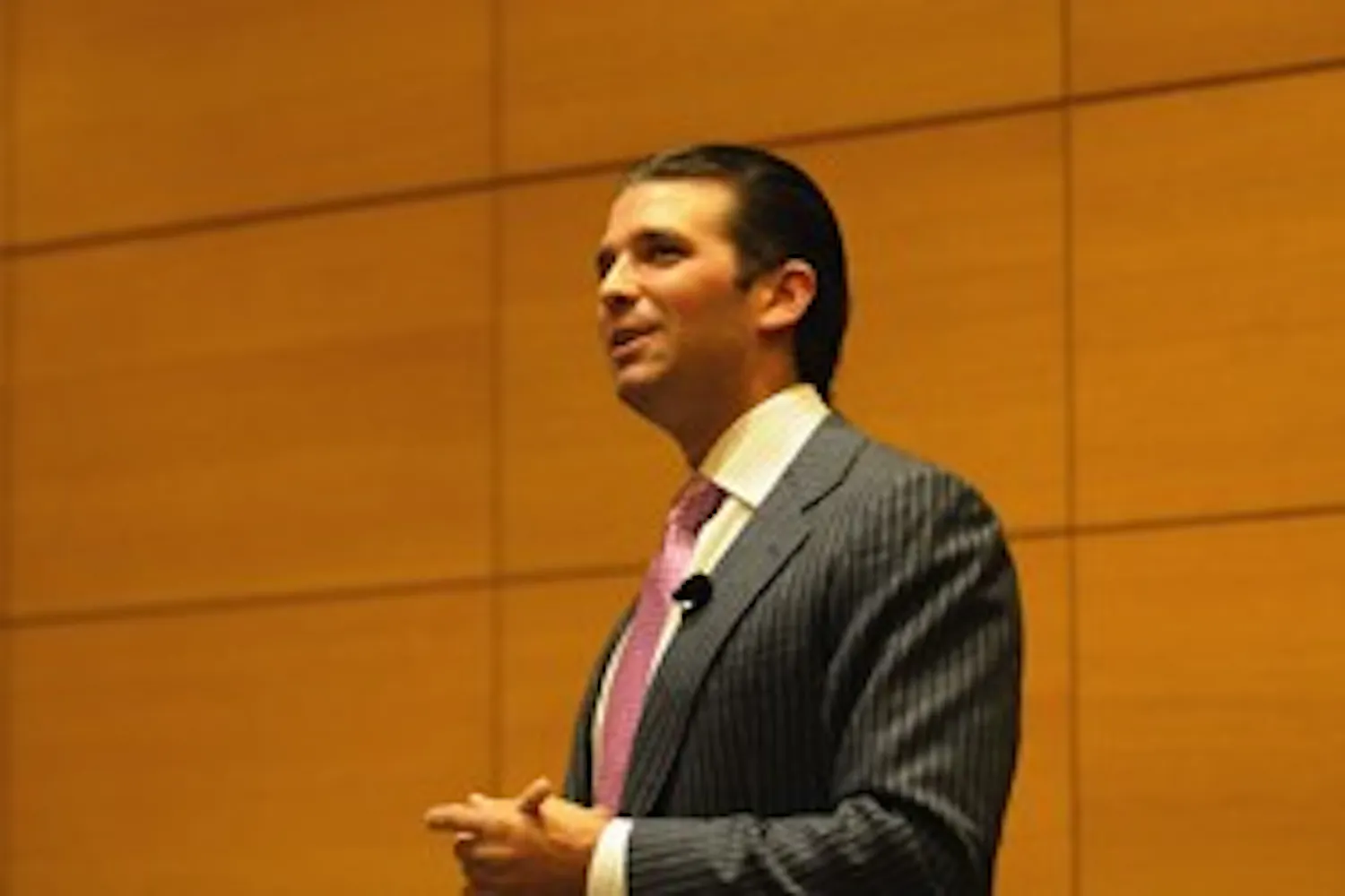 Trump, Jr., discusses his Wharton days