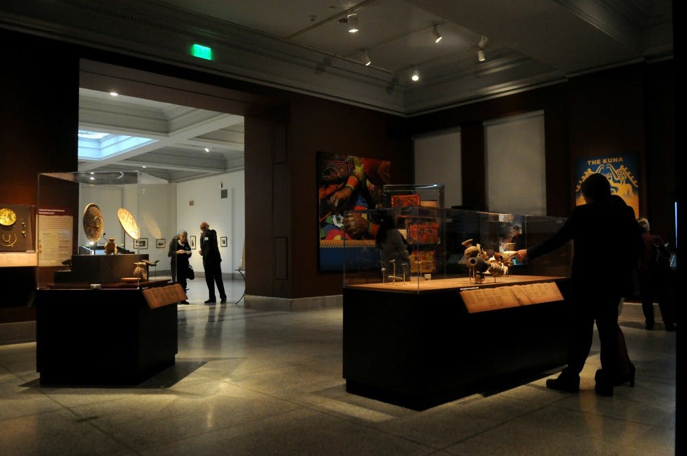 After opening remarks, visitors sampled Panamanian breakfast foods in the gallery portion of the exhibit.