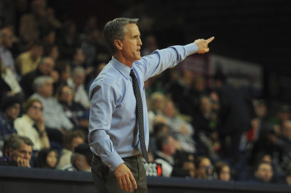 Steve Donahue used his years of coaching expertise to lead the Penn Men's Basketball team to its first ever 1/8 share of the Ivy Title. 