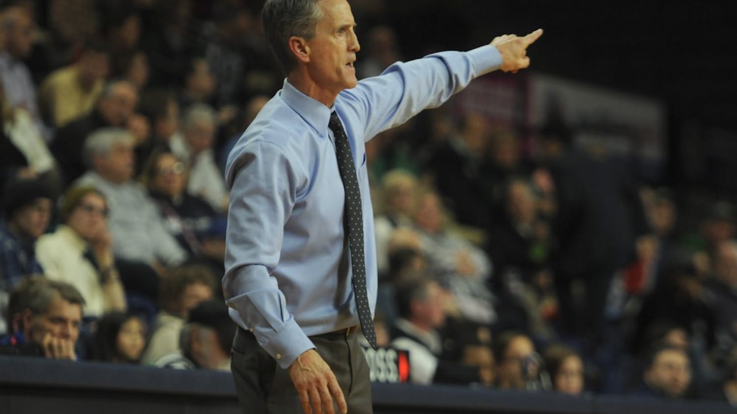 Steve Donahue used his years of coaching expertise to lead the Penn Men's Basketball team to its first ever 1/8 share of the Ivy Title. 