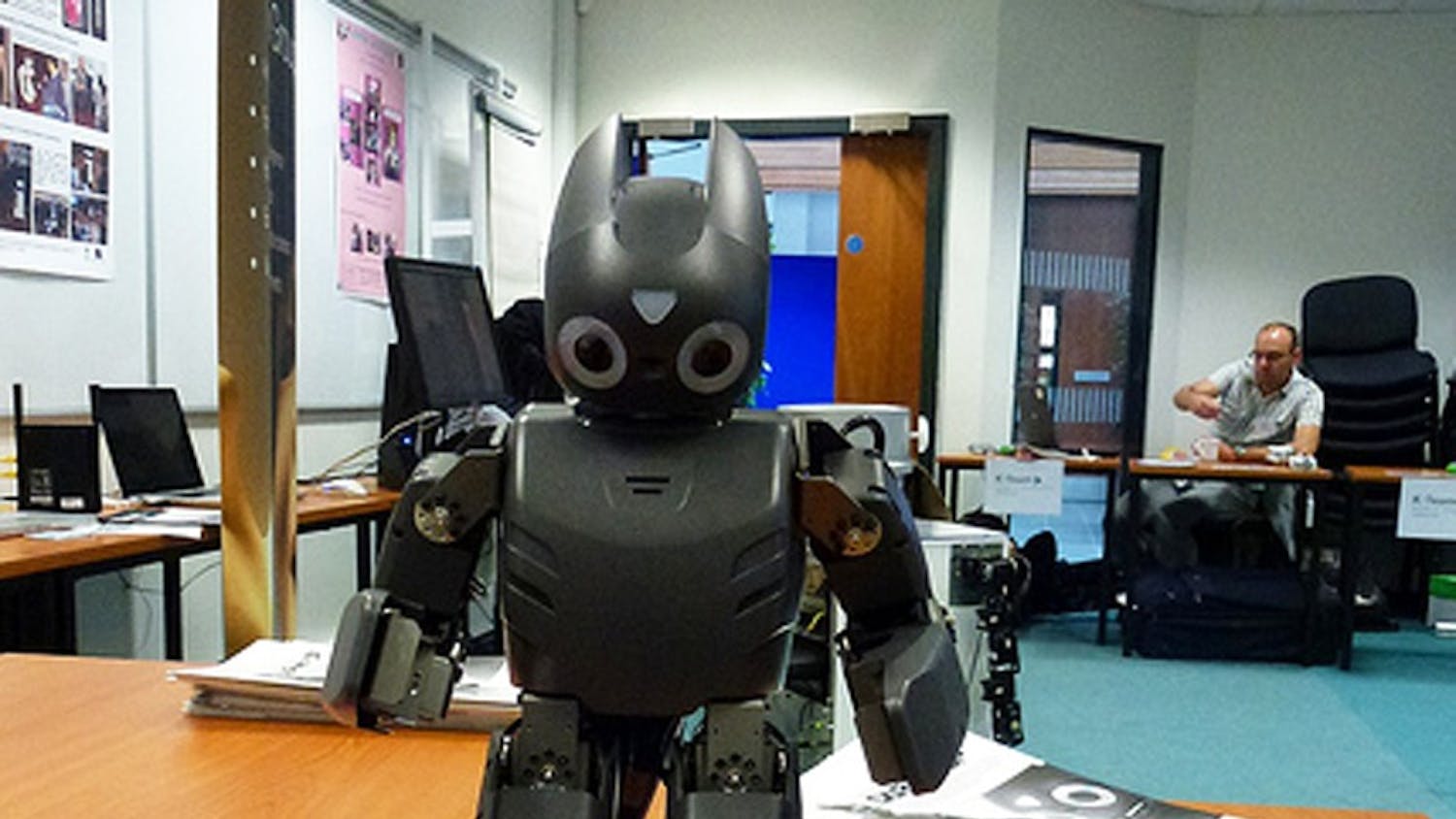 The UPennalizers and Team DARwIn go for the goal with their soccer-playing robots in RoboCup 2012. The competition, which took place from June 18 to June 24 in Mexico City, drew student teams from around the world.