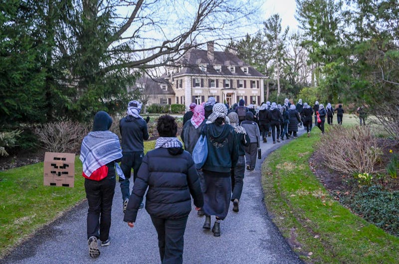 Protesters rally at Jameson’s home, accuse Penn of complicity in ICE raids, &#39;Palestinian genocide&#39;