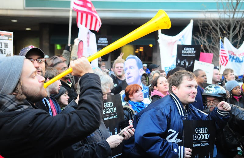 Occupy Philly protests Romney fundraiser