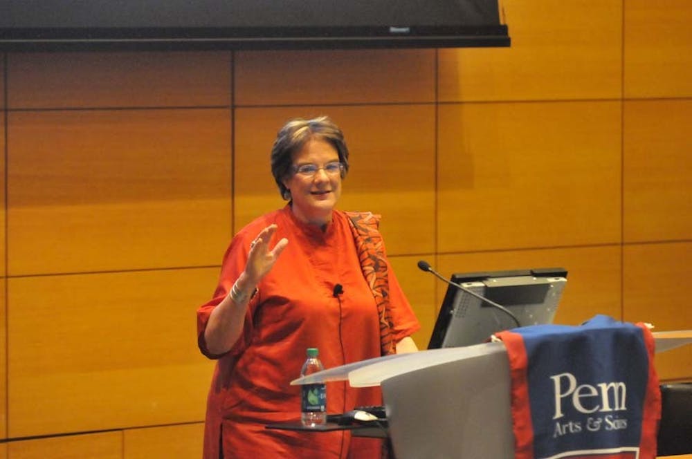 Molly Melching, founder of TOSTAN – an organization working in Africa to end child marriage and female genital cutting and promote literacy and health– speaks at the 13th Annual Goldstone Forum of the Philosophy, Politics, and Economics Program