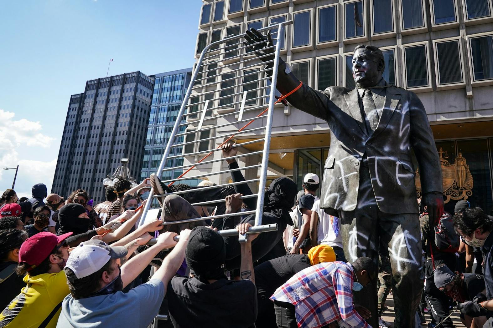 Philadelphia George Floyd Protests Frank Rizzo Statue 001.jpg