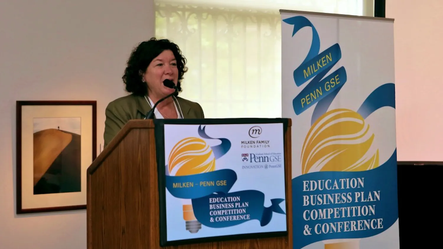 Executive Director of Academic Innovation and Senior Fellow at Penn GSE Bobbi Kurshan organized the Education Business Plan Competition.