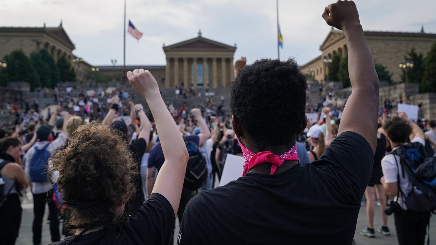 Philadelphia George Floyd Protests Fists Museum of Art Anti-Racism 001.jpg