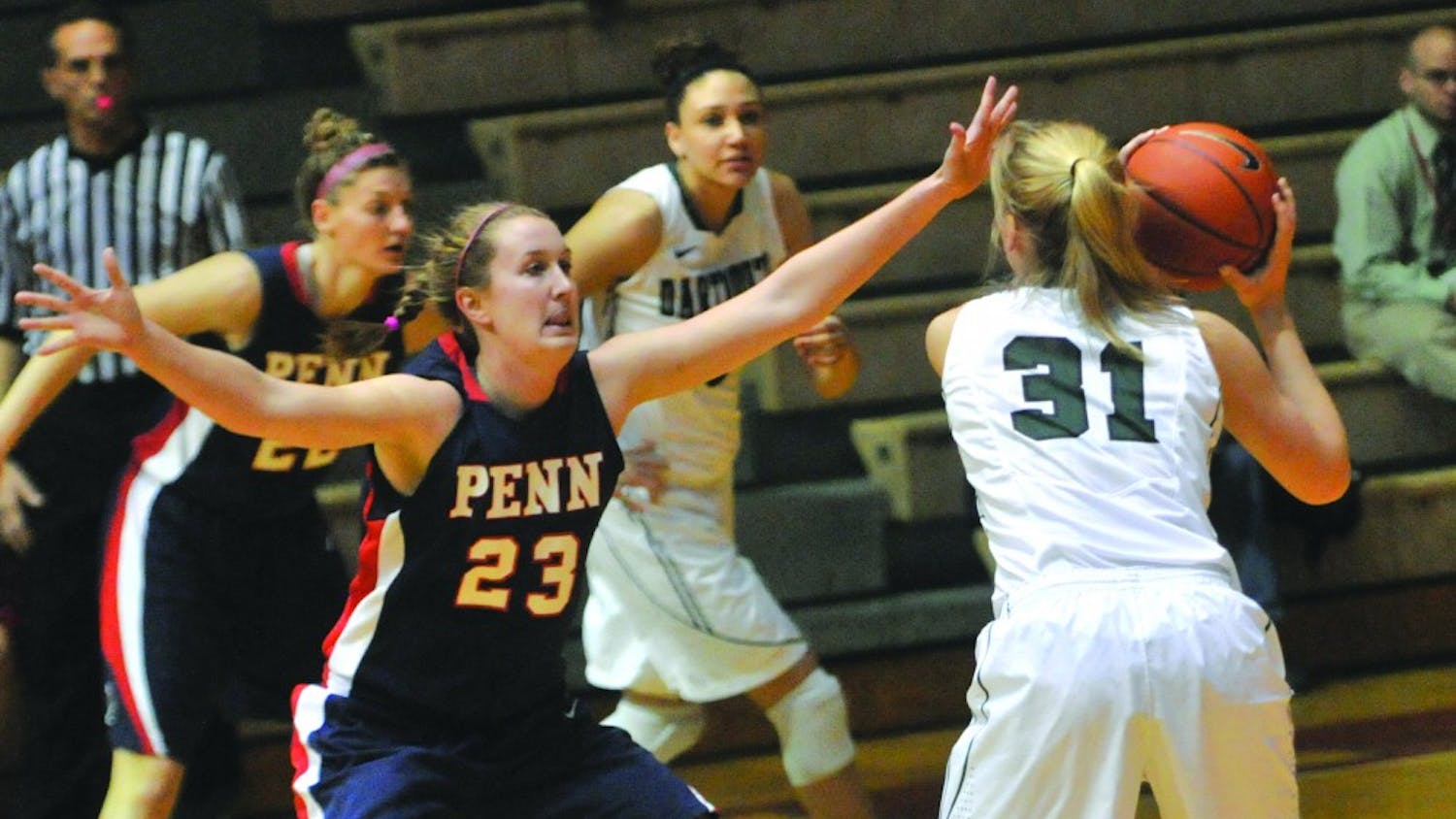 Womens Hoops v. Dartmouth. Penn won