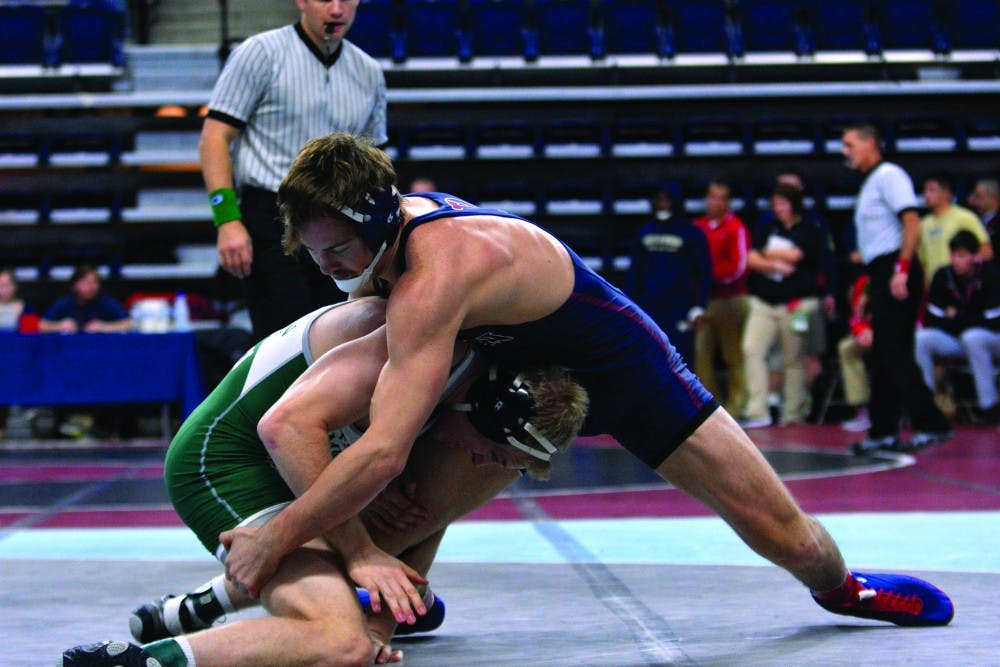Senior captain Lorenzo Thomas made his first-place bout at the Nittany Lion Open in State College, Pa. this weekend, but was forced to medically forfeit after batting illnuss throughout the tournament.