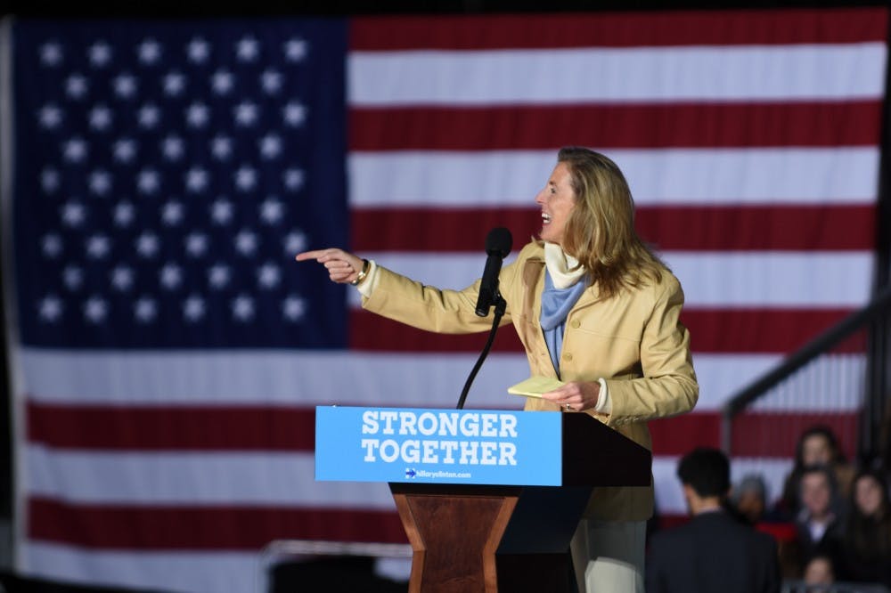 Katie McGinty, Candidate for U.S. Senator, spoke at the rally.