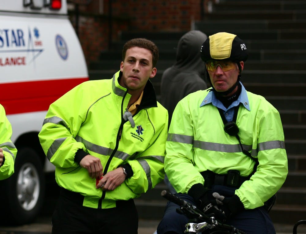 Both the Medical Emergency Response Team (left) and the Penn Police (right) will be on duty during Spring Fling in April.