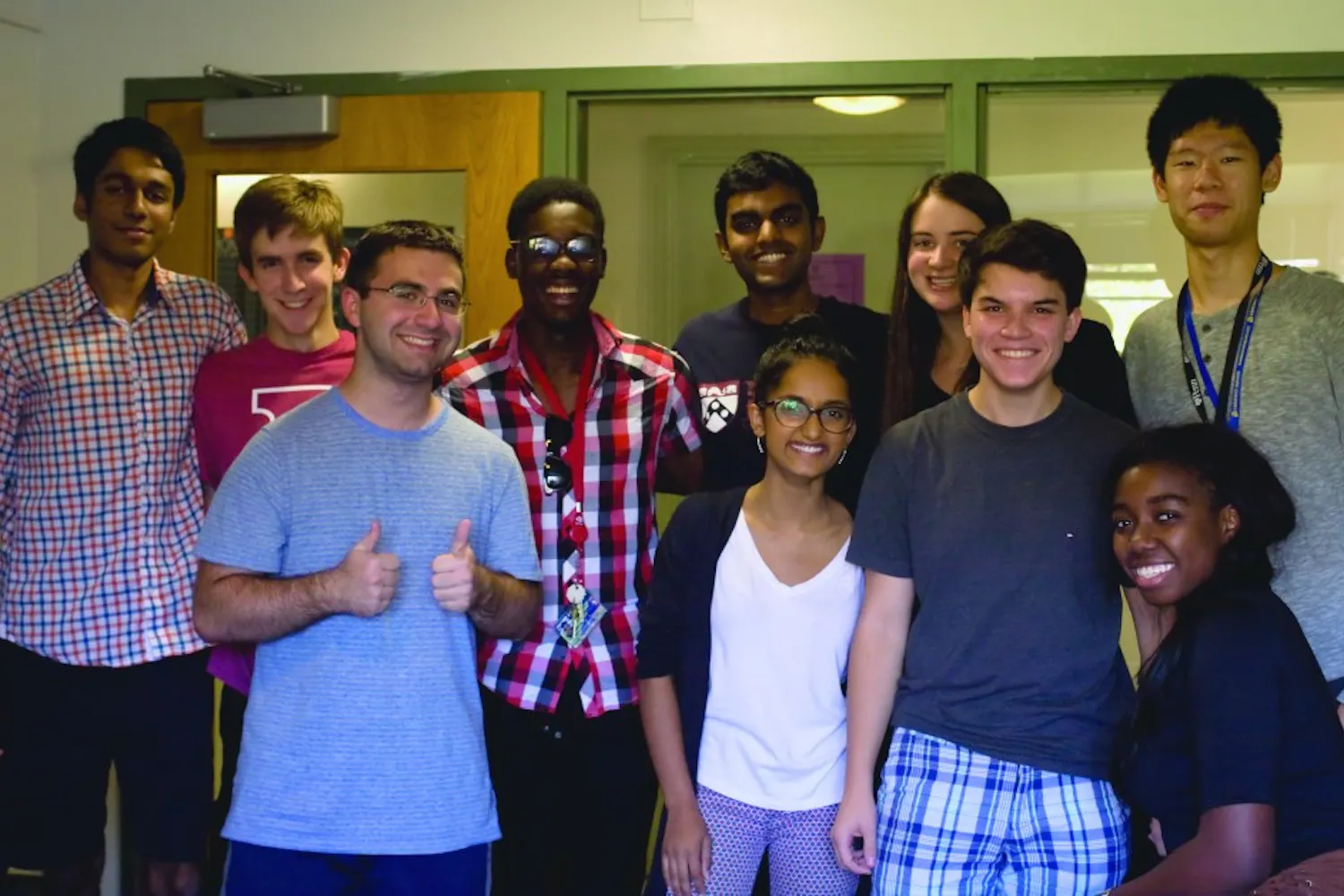 Only a few halls can claim to be as close as these; these freshmen are set to be friends for life.