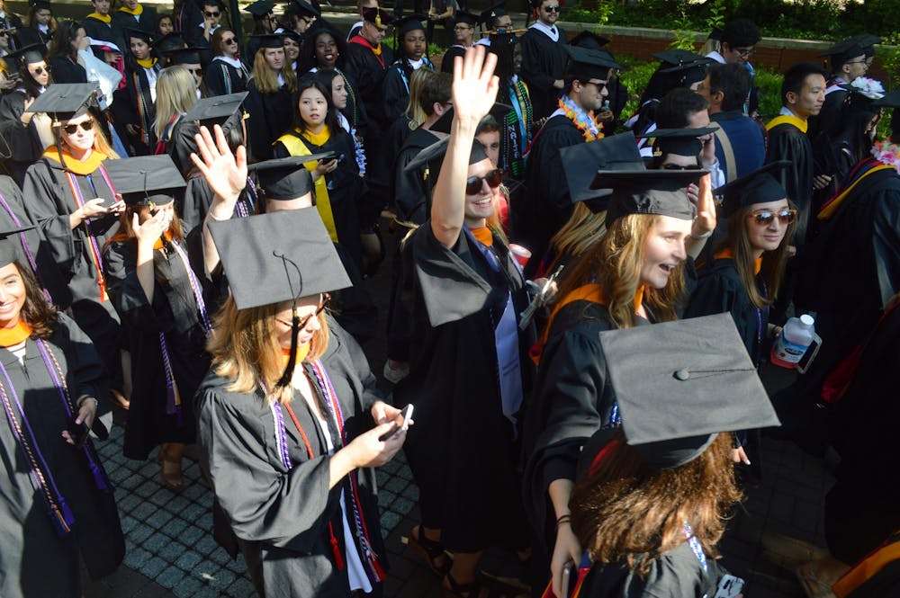 commencement-2019-locust-walk-procession-biruk-tibebe