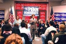 Nancy Pelosi brings soapbox to Penn