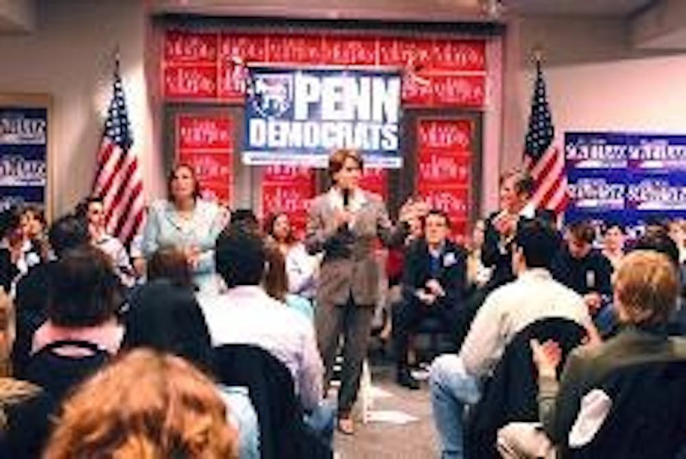 Nancy Pelosi brings soapbox to Penn