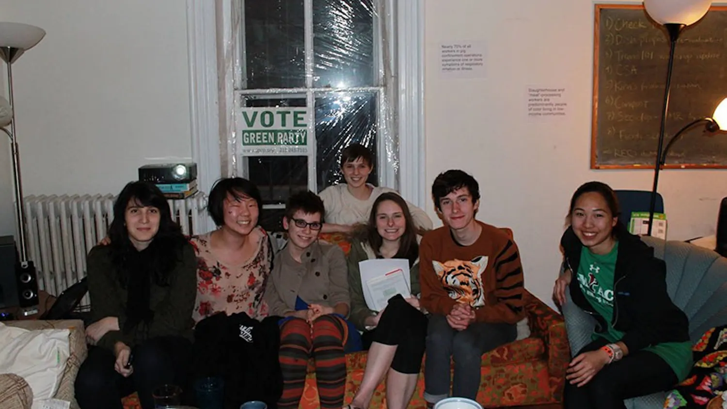 Past, current, and future members of the house gathered this past Valentine's Day.