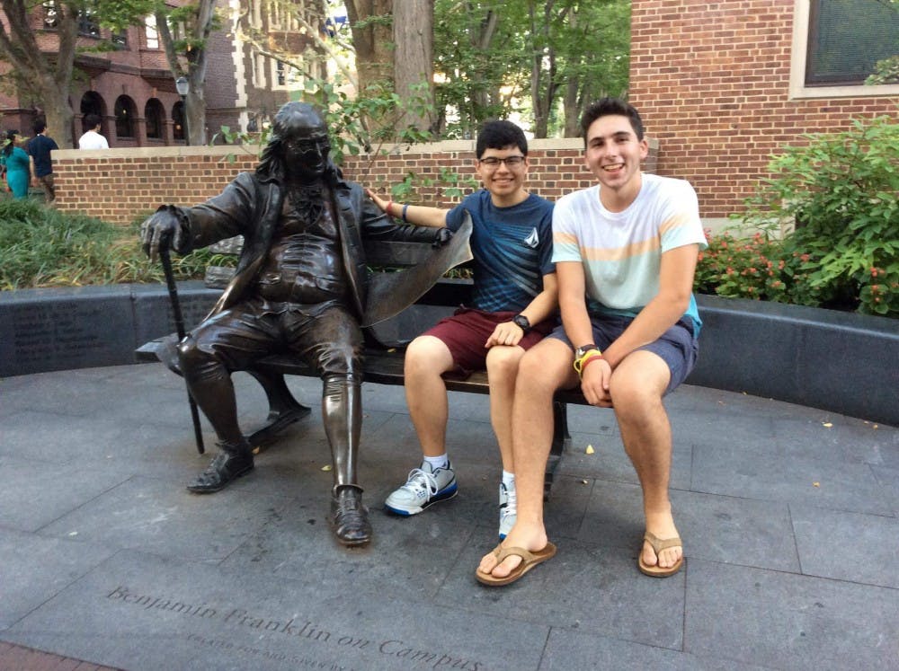 College freshman David Barr Engel actively worked for the Clinton campaign while roommate Jesse Blanco was an intern at Trump Tower. |&nbsp;Courtesy of Jesse Blanco