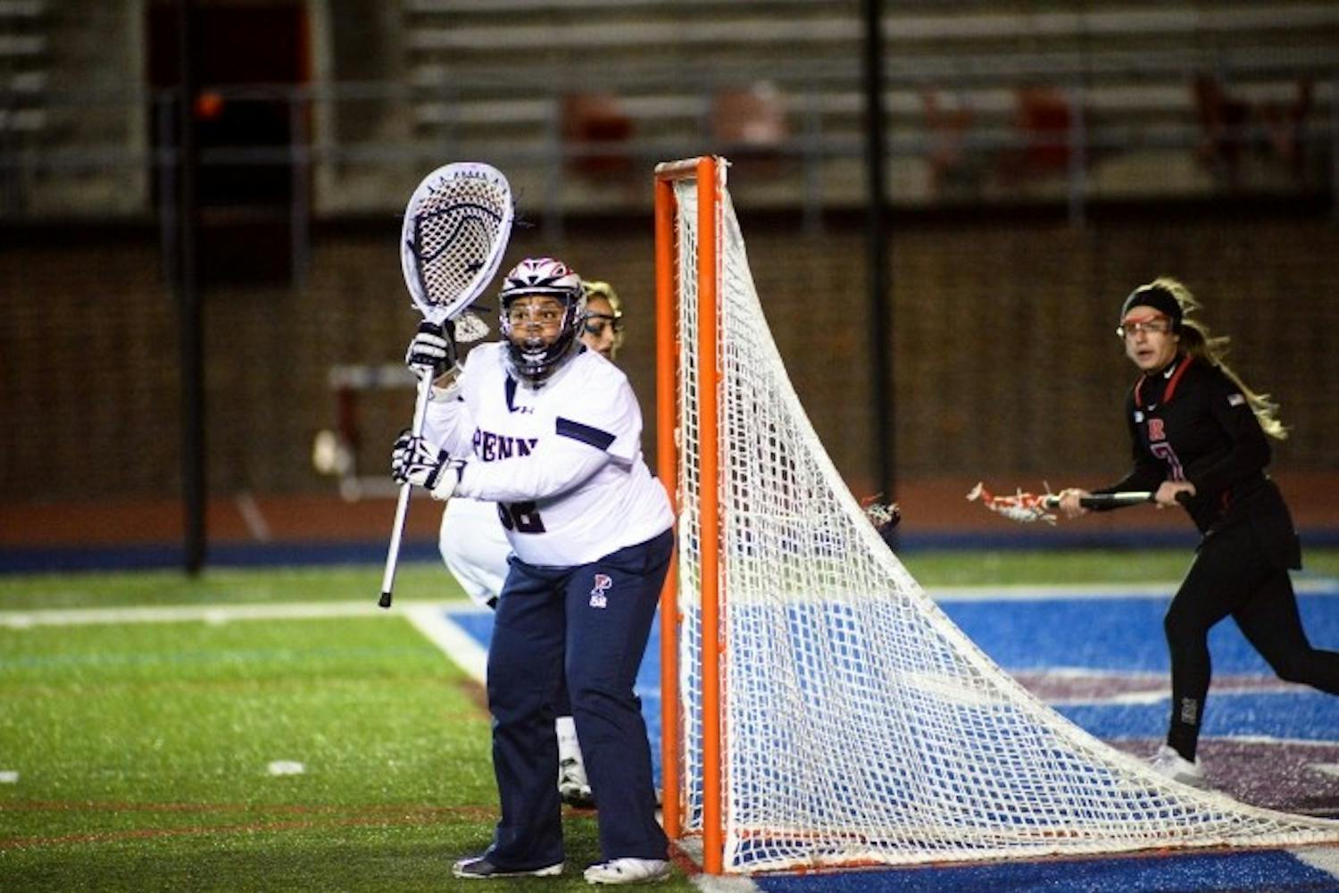 Though senior Britt Brown provided a bright spot with an Ivy tournament-record 14 saves, it wasn't Penn women's lacrosse's day in Ithaca, as the Quakers were blown out by Princeton in the semifinals.